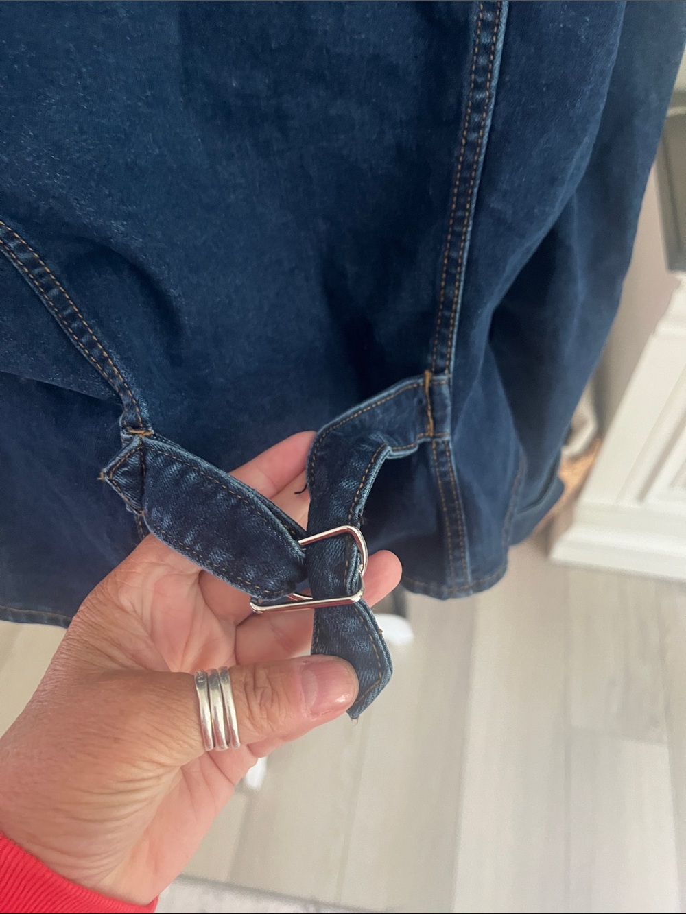 Cider Dark Navy Denim Jacket oversized - Picture 4 of 8